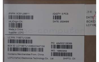 Lenovo 5CB1L99611 COVER Upper Case ASM_GER L 83ERABFP BL
