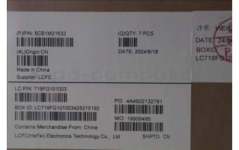 Lenovo 5CB1M21632 COVER FRU LT4E0_D_COVER_WWAN_GREY_ASSY