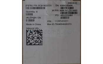 Lenovo 5CB1M21731 COVER C CVR ASM,WFC,TP,BK,300W G5