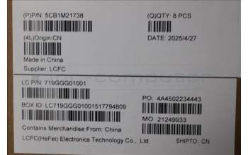 Lenovo 5CB1M21738 COVER FRU COVER MXYB0_D_COVER_WLAN_ASSY