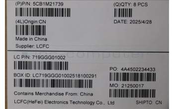 Lenovo 5CB1M21739 COVER FRU COVER MXYB0_D_COVER_WWAN_ASSY