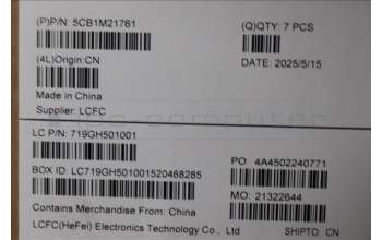 Lenovo 5CB1M21761 COVER FRU MT045_D_COVER_WLAN_BK_ASSY
