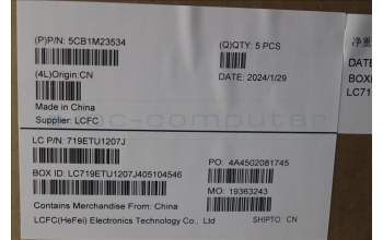 Lenovo 5CB1M23534 COVER UpperCaseASM_EUROENGL83ERAGFPNBL