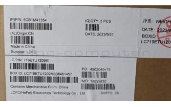 Lenovo 5CB1M41354 COVER Upper Case ASM_SLV L 83ERFB NBL