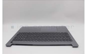 Lenovo 5CB1M45213 C-Cover with keyboard, Hungarian, Arctic Grey, Backlight, Fingerprint, UK