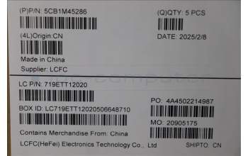 Lenovo 5CB1M45286 COVER Upper Case ASM_SLV L 83ESFPBLAB