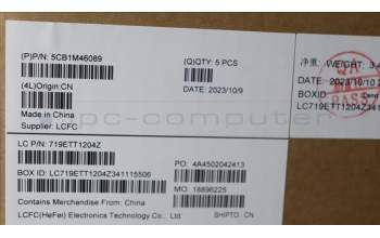 Lenovo 5CB1M46089 COVER Upper Case ASM_RUS L 83ESNFPAGNBL