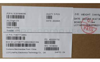 Lenovo 5CB1M46095 COVER Upper Case ASM_HBW L 83ESNFPAGNBL