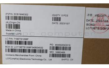 Lenovo 5CB1M46302 COVER Upper Case ASM_BUL L 83EQFPABBL