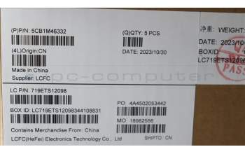 Lenovo 5CB1M46332 COVER Upper Case ASM_BEL L 83EQNFPAB