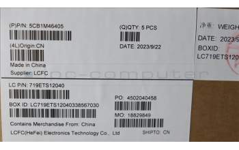 Lenovo 5CB1M46405 COVER Upper Case ASM_RUS L 83EQNFPAGN