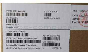 Lenovo 5CB1M46586 C-Cover with keyboard, Belgian, Abyss Blue, Non-Fingerprint, UK