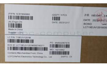 Lenovo 5CB1M46860 COVER Upper Case ASM_ITA L 83EMAGFP BL