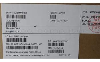 Lenovo 5CB1M46865 COVER Upper Case ASM_POR L 83EMAGFP BL