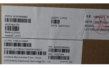 Lenovo 5CB1M46882 COVER UpperCaseASM_EURO ENG L 83EMAG BL