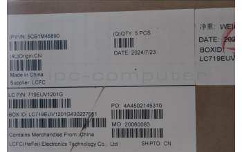 Lenovo 5CB1M46890 COVER Upper Case ASM_HUN L 83EMAG BL