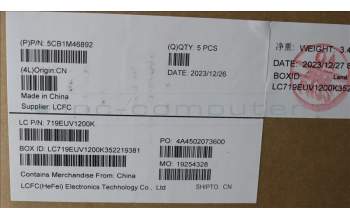 Lenovo 5CB1M46892 COVER Upper Case ASM_ITA L 83EMAG BL