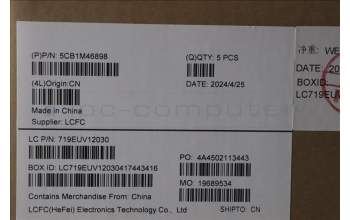 Lenovo 5CB1M46898 COVER Upper Case ASM_RUS L 83EMAG BL