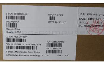 Lenovo 5CB1M46900 COVER Upper Case ASM_SPA L 83EMAG BL