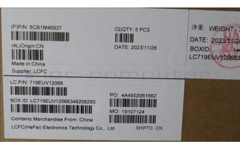 Lenovo 5CB1M46937 COVER Upper Case ASM_UKE L 83EMFBFP BL