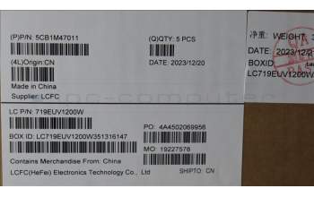 Lenovo 5CB1M47011 COVER Upper Case ASM_FRA L 83EMAB BL