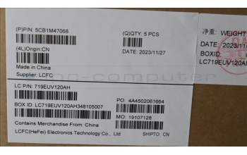 Lenovo 5CB1M47068 COVER Upper Case ASM_UKE L 83EMAG NBL