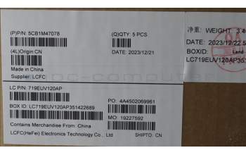 Lenovo 5CB1M47078 COVER Upper Case ASM_RUS L 83EMAG NBL