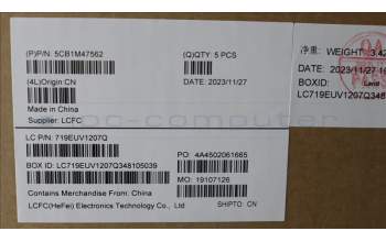 Lenovo 5CB1M47562 COVER Upper Case ASM_UKE L 83EMAB NBL