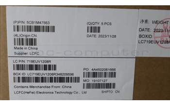 Lenovo 5CB1M47563 COVER Upper Case ASM_ITA L 83EMAB NBL