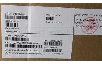 Lenovo 5CB1M47827 COVER Upper Case ASM_GER L 83ELFPAG