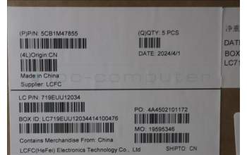 Lenovo 5CB1M47855 COVER Upper Case ASM_FRA L 83ELNFPAG