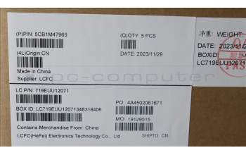 Lenovo 5CB1M47965 COVER Upper Case ASM_SWS L 83ELFPAB