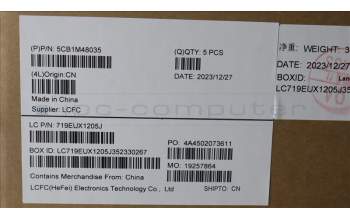 Lenovo 5CB1M48035 COVER UpperCaseASM_BEL L83ENFPAGNBL