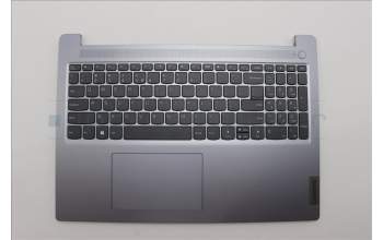 Lenovo 5CB1M48070 C-Cover with keyboard, US English Euro, Arctic Grey, Non-Backlight, Non-Fingerprint, US
