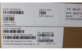 Lenovo 5CB1M48197 COVER UpperCaseASM_EURO ENG L83ENFPAGBL