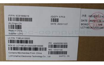 Lenovo 5CB1M48216 COVER UpperCaseASM_SWS L83ENFPAGBL