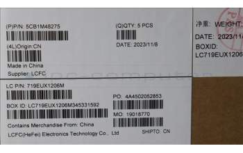 Lenovo 5CB1M48275 COVER UpperCaseASM_NORDIC L83ENFPABBL