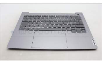 Lenovo 5CB1M48349 C-Cover with keyboard, Switzerland, Arctic Grey, Backlight, UK