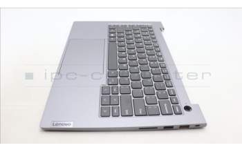 Lenovo 5CB1M48495 C-Cover with keyboard, English, Arctic Grey, Non-Backlight, US