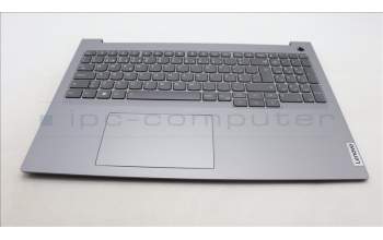 Lenovo 5CB1M48540 C-Cover with keyboard, Portuguese, Arctic Grey, Backlight, UK