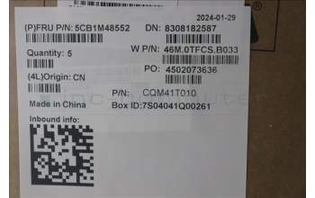 Lenovo 5CB1M48552 C-Cover with keyboard, Belgian, Arctic Grey, Non-Backlight, UK