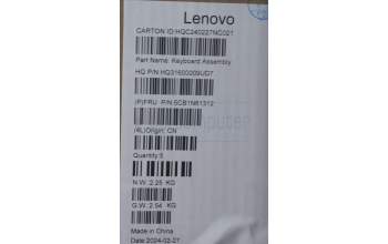 Lenovo 5CB1N61312 C-Cover with keyboard, Greek, Luna Grey, w/Storm Grey Keycaps, US