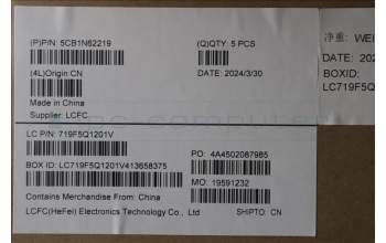 Lenovo 5CB1N62219 COVER Upper Case ASM_ARA L 83DNLG PS
