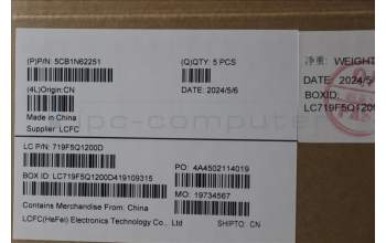 Lenovo 5CB1N62251 C-Cover with keyboard, Belgian, Tidal Teal, w/puresight pro logo, UK