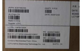 Lenovo 5CB1N62354 COVER Upper Case ASM_GER L21KR FPR