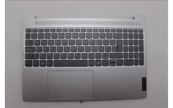 Lenovo 5CB1N78907 C-Cover with keyboard, Belgian, Cloud Grey, Backlight, Non-Fingerprint, UK
