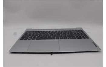 Lenovo 5CB1N78907 C-Cover with keyboard, Belgian, Cloud Grey, Backlight, Non-Fingerprint, UK