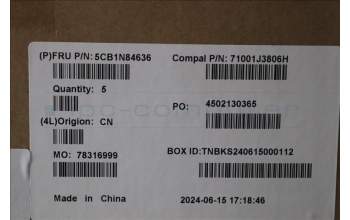 Lenovo 5CB1N84636 COVER UpperCase_SWS C 83G1 CG NFP NBL