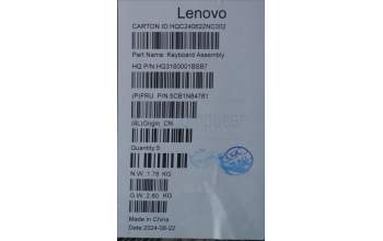 Lenovo 5CB1N84781 COVER Upper Case ASM ITA H 83E3 TT
