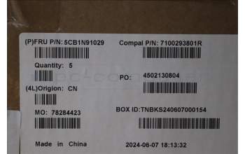 Lenovo 5CB1N91029 COVER UpperCase BEL C83FW NFP CG BL AL